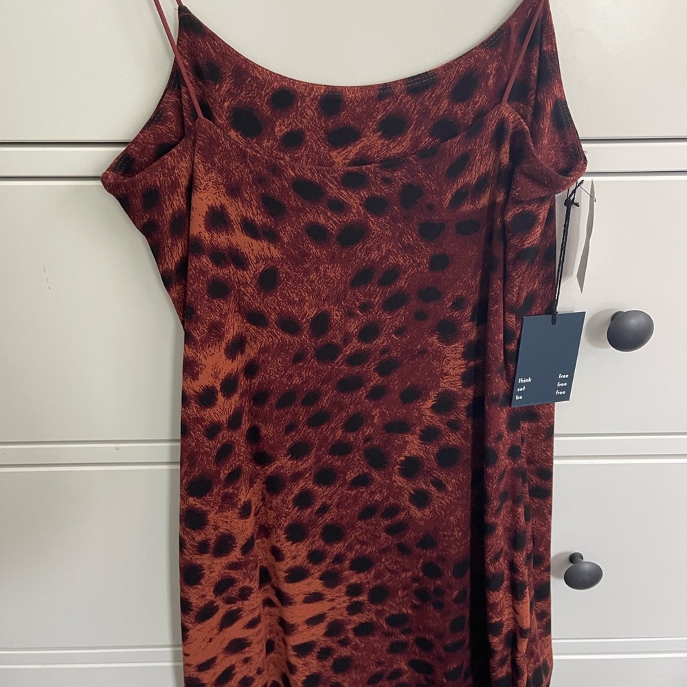 Aritzia Wilfred Free Mini Dress (Leopard Print) - NWT